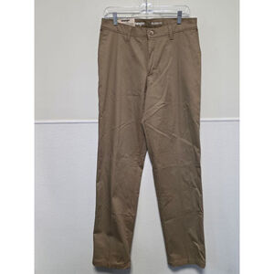 Men's Wrangler Flat Front Relaxed Fit Pants Tan Size‎ 30x34